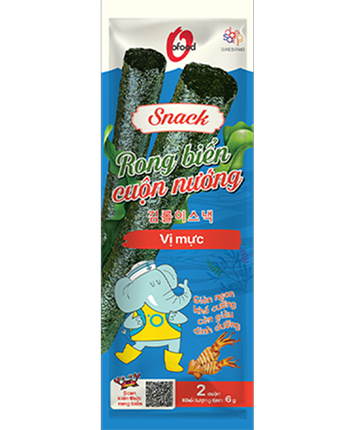 Snack rong biển cuộn nướng vị mực
