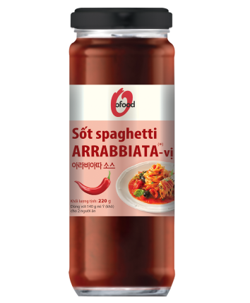 SỐT SPAGHETTI ARRABBIATA VỊ CAY (chai)