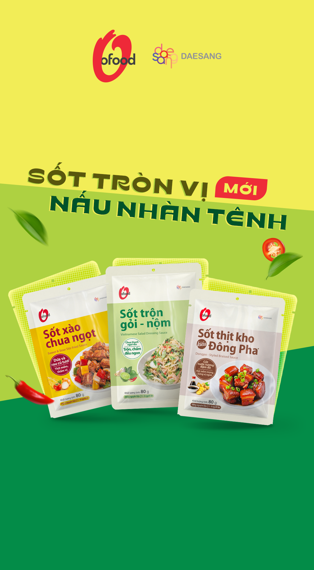 SỐT TRÒN VỊ - NẤU NHÀN TÊNH CHO MÓN VIỆT