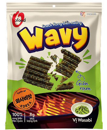 Snack rong biển nướng Wavy vị wasabi