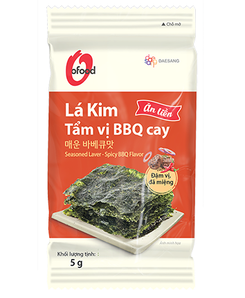 Lá kim tẩm vị BBQ cay