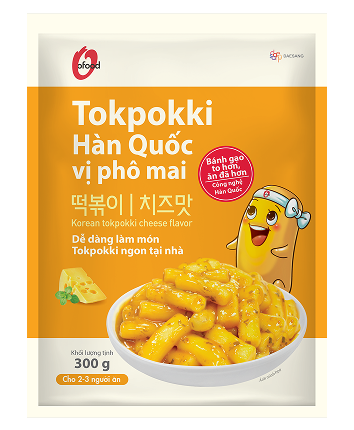 TOKPOKKI HÀN QUỐC GÓI VỊ PHÔ MAI 300G
