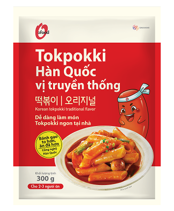 Tokpokki O'food vị truyền thống gói 300g