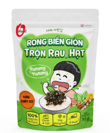 RONG BIỂN GIÒN TRỘN RAU VÀ HẠT
