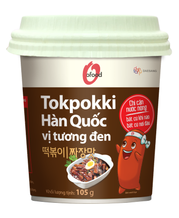 TOKPOKKI HÀN QUỐC CỐC VỊ TƯƠNG ĐEN