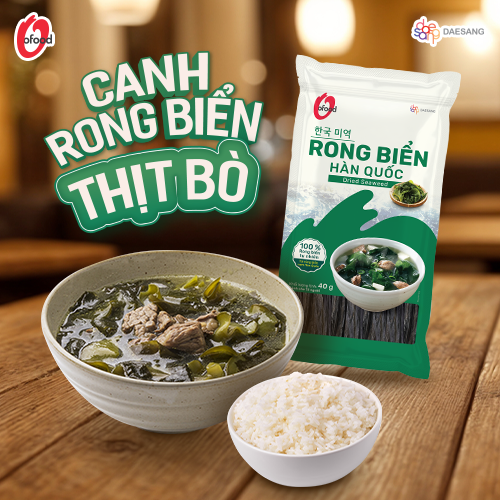 CANH RONG BIỂN THỊT BÒ CANH RONG BIỂN THỊT BÒ