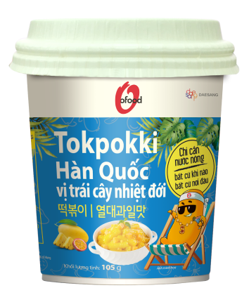TOKPOKKI HÀN QUỐC CỐC VỊ TRÁI CÂY NHIỆT ĐỚI
