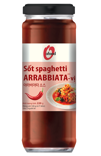 SỐT SPAGHETTI ARRABBIATA VỊ CAY (chai)