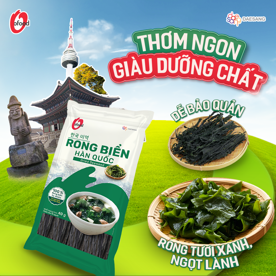 100% RONG BIỂN CHẤT LƯỢNG TỪ VÙNG BIỂN PHÍA NAM HÀN QUỐC 100% RONG BIỂN CHẤT LƯỢNG TỪ VÙNG BIỂN PHÍA NAM HÀN QUỐC