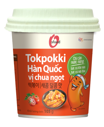 TOKPOKKI HÀN QUỐC CỐC VỊ CHUA NGỌT
