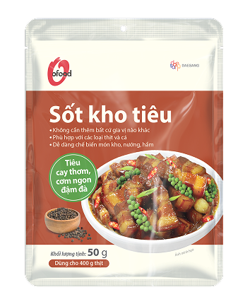 Sốt thịt kho tiêu O'food 50g