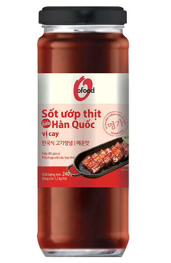 sốt ướp thịt hàn quốc vị cay (chai)