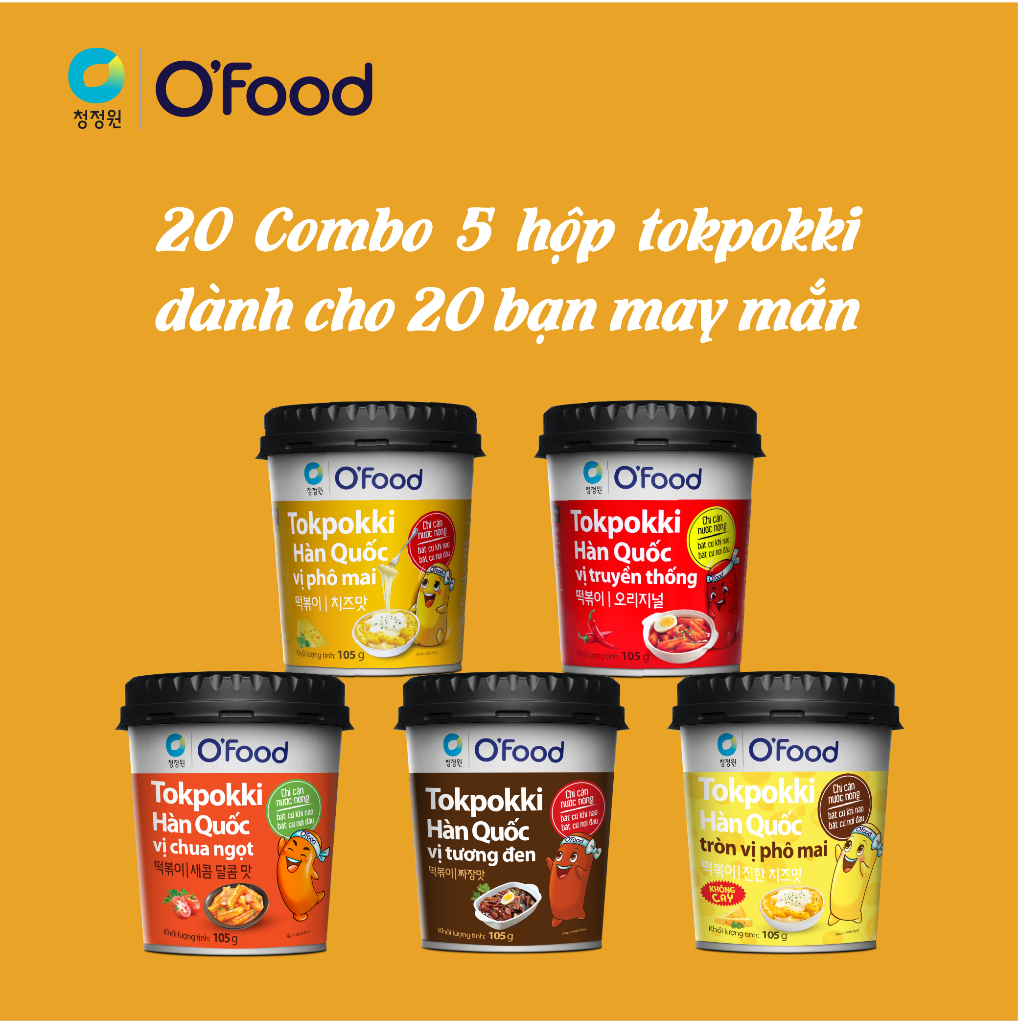 Mini game " Chọn số may mắn - săn tokpokki 5 vị"