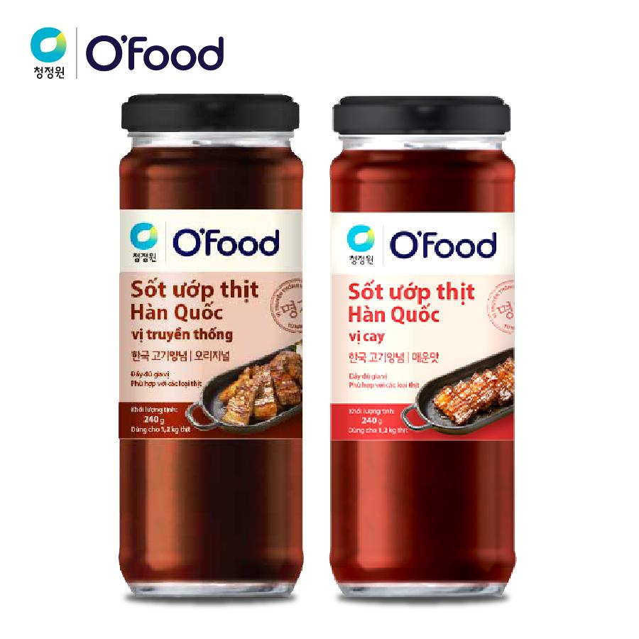 Bộ sốt ướp đa dạng của O'food tiện lợi cho kỳ nghỉ Tết