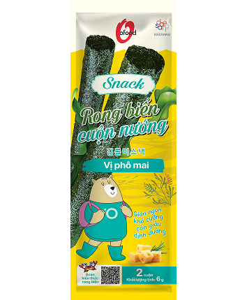Snack rong biển cuộn nướng vị phô mai