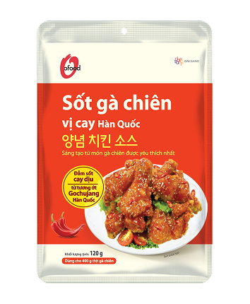 Sốt gà chiên vị cay Hàn Quốc