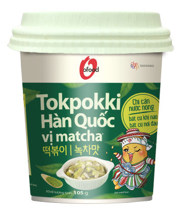 TOKPOKKI HÀN QUỐC CỐC VỊ MATCHA